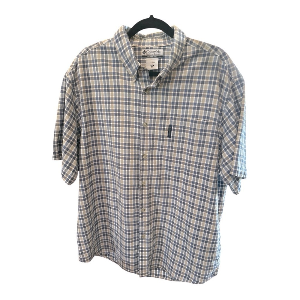 Columbia Sportswear Plaid Short Sleeve Shirt Men’s XXL – 100% Cotton NWT